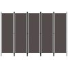 5-Panel Room Divider Anthracite 250×180 cm