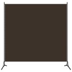 1-Panel Room Divider Brown 175×180 cm