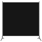 1-Panel Room Divider Black 175×180 cm