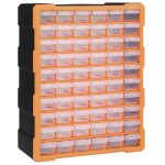 Multi-drawer Organiser with 60 Drawers 38x16x47.5 cm