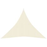 Sunshade Sail 160 g/m² Cream 4.5×4.5×4.5 m HDPE