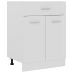 Drawer Bottom Cabinet White 60x46x81.5 cm Engineered Wood