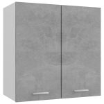 Hanging Cabinet Concrete Grey 60x31x60 cm Engineered Wood