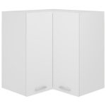 Hanging Corner Cabinet White 57x57x60 cm Engineered Wood