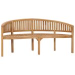 Banana Bench 180 cm Solid Teak Wood