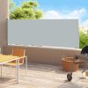 Patio Retractable Side Awning 200×500 cm Grey