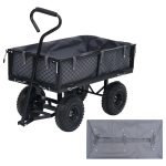 Garden Cart Liner Dark Grey 81x41x21 cm Fabric