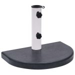 Umbrella Base Black 40x28x4 cm Granite