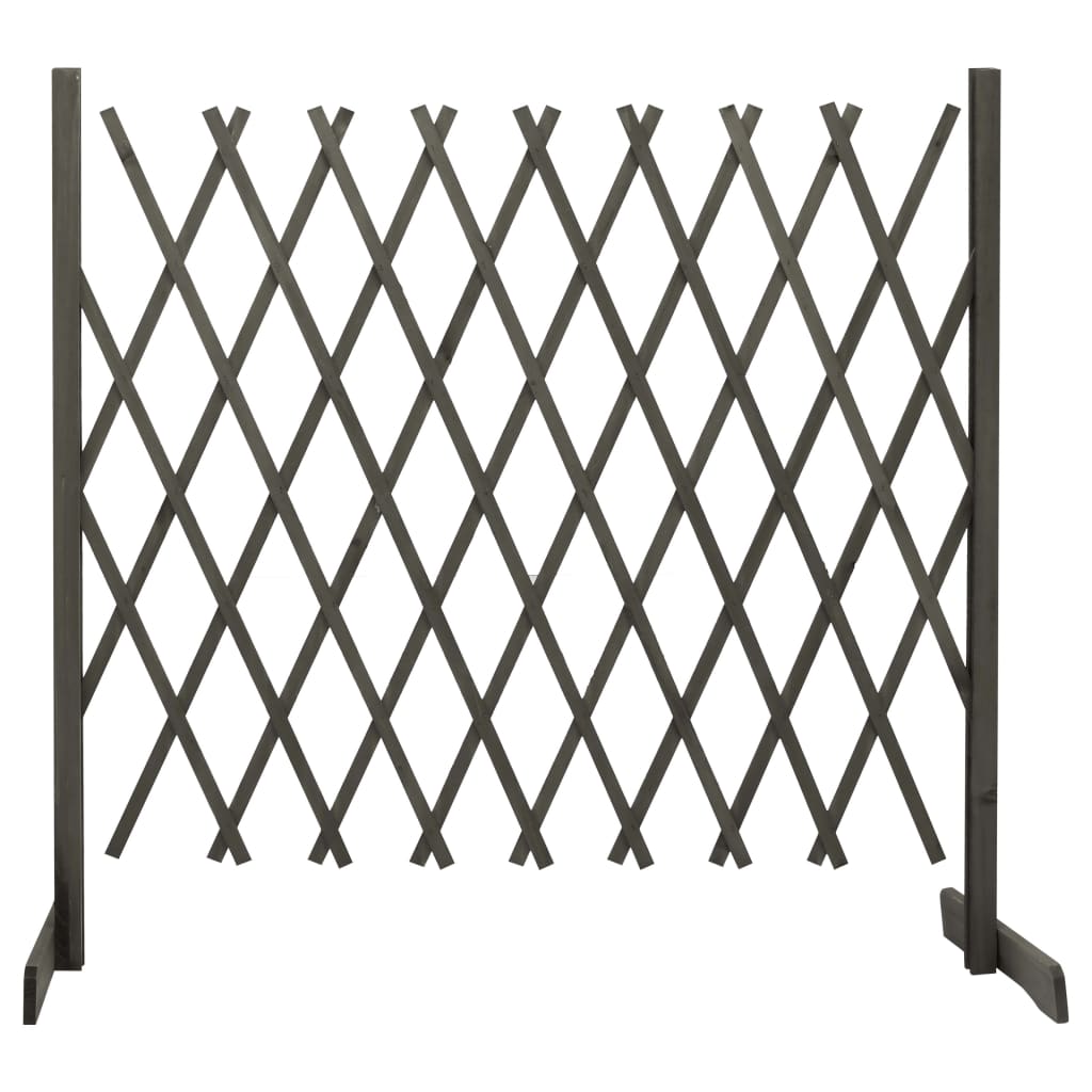 Garden Trellis Fence Grey 180×100 cm Solid Firwood