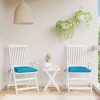 Chair Cushions 2 pcs Light Blue 40x40x7 cm Oxford Fabric