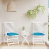 Chair Cushions 2 pcs Light Blue 50x50x7 cm Oxford Fabric