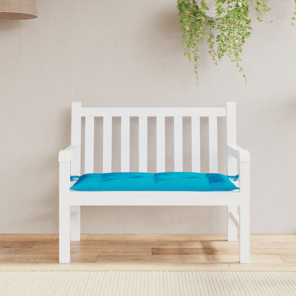 Garden Bench Cushion Light Blue 100x50x7 cm Oxford Fabric