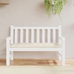 Garden Bench Cushion Cream White 120x50x7 cm Oxford Fabric