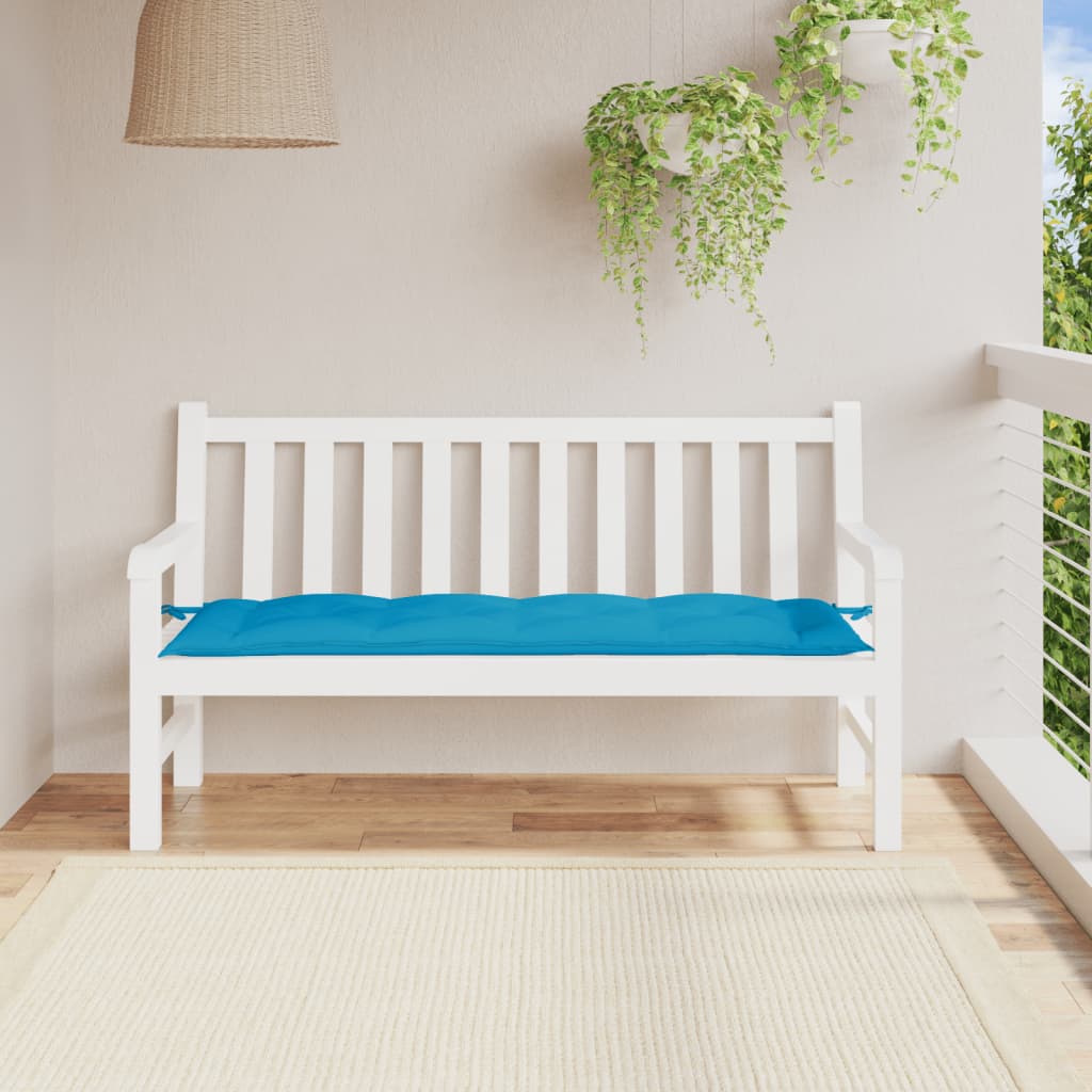 Garden Bench Cushion Light Blue 150x50x7 cm Oxford Fabric