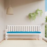 Garden Bench Cushion Light Blue 200x50x7 cm Oxford Fabric