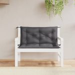 Garden Bench Cushions 2 pcs Anthracite 100x50x7cm Oxford Fabric