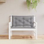 Garden Bench Cushions 2 pcs Grey 100x50x7cm Oxford Fabric