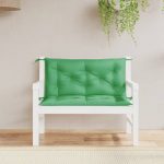 Garden Bench Cushions 2 pcs Green 100x50x7cm Oxford Fabric