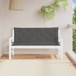 Garden Bench Cushions 2 pcs Anthracite 150x50x7cm Oxford Fabric