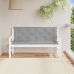 Garden Bench Cushions 2 pcs Grey 150x50x7cm Oxford Fabric