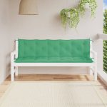 Garden Bench Cushions 2 pcs Green 180x50x7cm Oxford Fabric