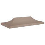 Party Tent Roof 6×3 m Taupe 270 g/m²