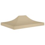 Party Tent Roof 4.5×3 m Beige 270 g/m²