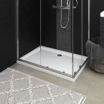 Rectangular ABS Shower Base Tray White 70×100 cm