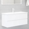 Sink Cabinet White 100×38.5×45 cm Engineered Wood