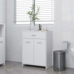 Bathroom Cabinet White 60x33x80 cm Engineered Wood