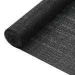 Privacy Net Black 1×25 m HDPE 75 g/m²