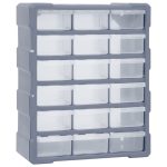 Multi-drawer Organiser with 18 Middle Drawers 38x16x47 cm