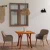 3 Piece Garden Dining Set Brown