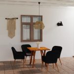 5 Piece Garden Dining Set Black