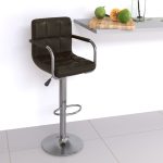 Bar Stool Brown Faux Leather