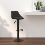 Bar Stool Black Velvet