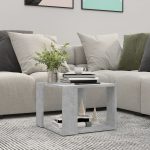 Coffee Table Concrete Grey 40x40x30 cm Engineered Wood