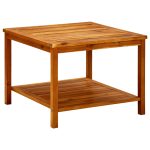 Coffee Table 60x60x45 cm Solid Acacia Wood