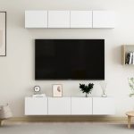 TV Cabinets 4 pcs White 80x30x30 cm Engineered Wood