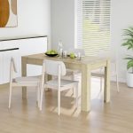 Dining Table Sonoma Oak 140×74.5×76 cm Engineered Wood