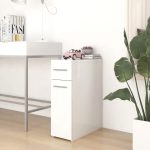 Apothecary Cabinet White 20×45.5×60 cm Engineered Wood