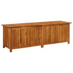 Garden Storage Box 175x50x58 cm Solid Acacia Wood