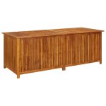 Garden Storage Box 200x80x75 cm Solid Acacia Wood