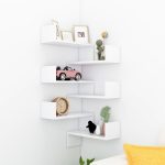 Wall Corner Shelf 2 pcs White 40x40x50 cm Engineered Wood