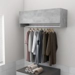 Wardrobe Concrete Grey 100×32.5×35 cm Engineered Wood