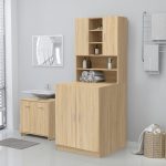 Washing Machine Cabinet Sonoma Oak 71×71.5×91.5 cm