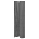 Double-Sided Garden Fence 90×400 cm Grey