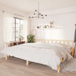 Bed Frame Solid Wood Pine 180×200 cm Super King Size