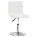 Dining Chair White Faux Leather