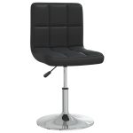 Dining Chair Black Faux Leather